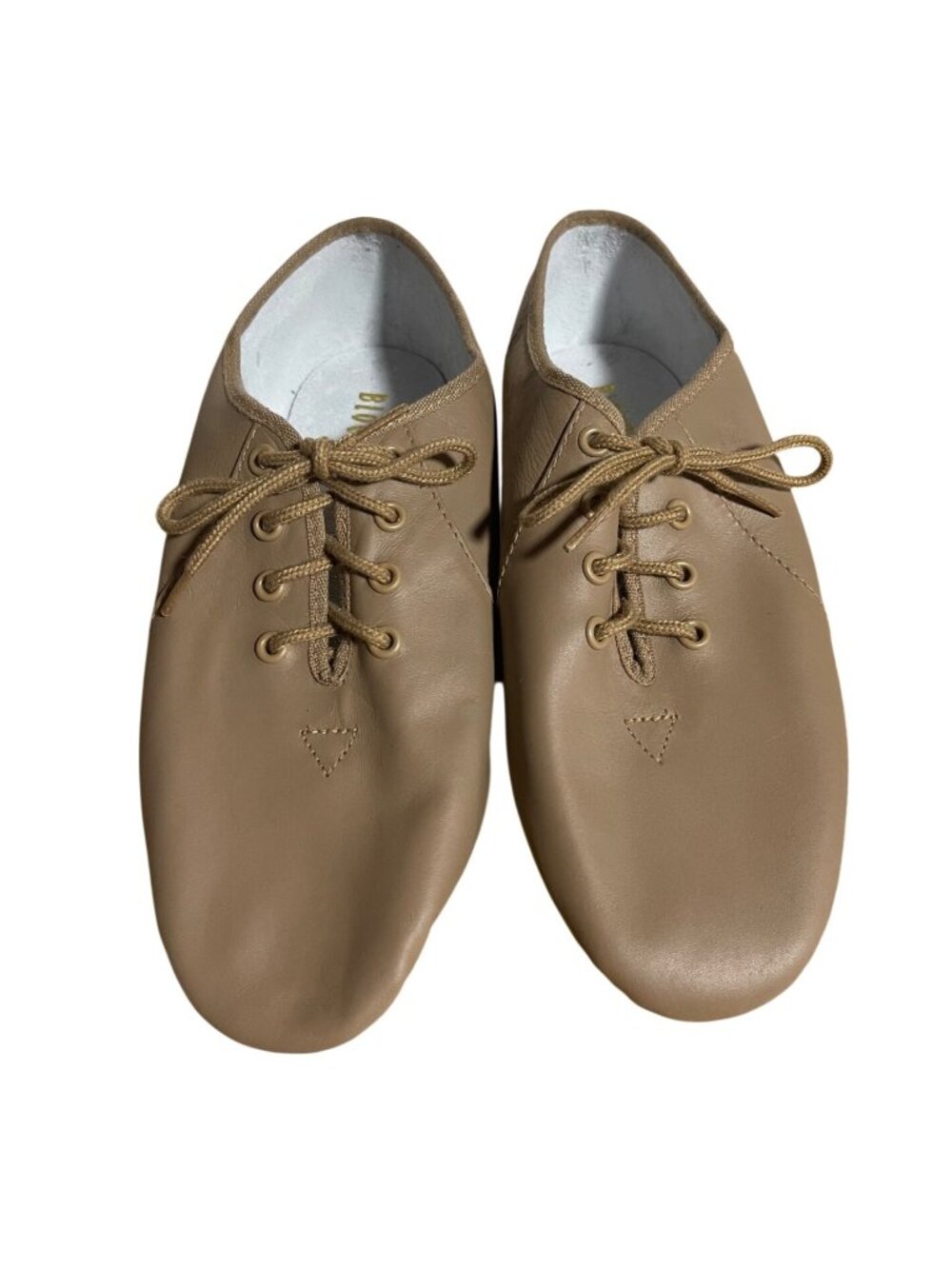 Bloch Tan JazzSoft Dance Shoes Womens Size 4.5 Lace-Up Split Sole Lightweight
